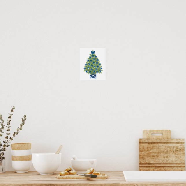 Impression d'art d'arbre de Noël en Chinoiserie (Cuisine)