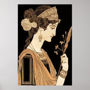 Impression d'art d'Athéna Affiche de la déesse gre