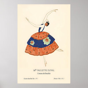 Impression d'art de ballerine des années 1920 Mode