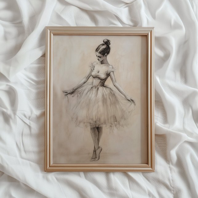 Impression d'art de ballerine, impression murale v (Créateur téléchargé)