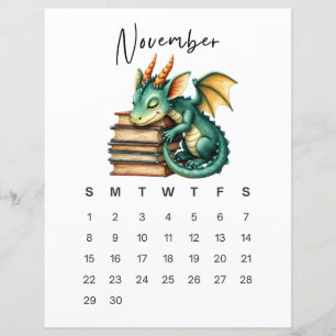 Impression d'art de bébé dragon de novembre Fantai