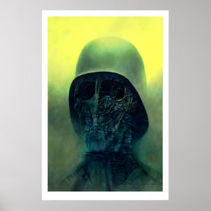 Impression d'art de Beksiński Horreur Gothique Sur