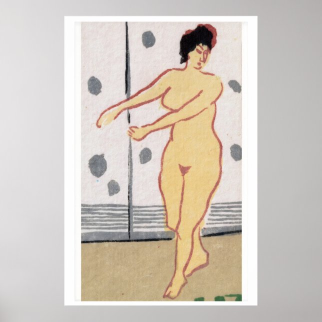 Impression d'art de boîte d'allumettes de femme da (Devant)