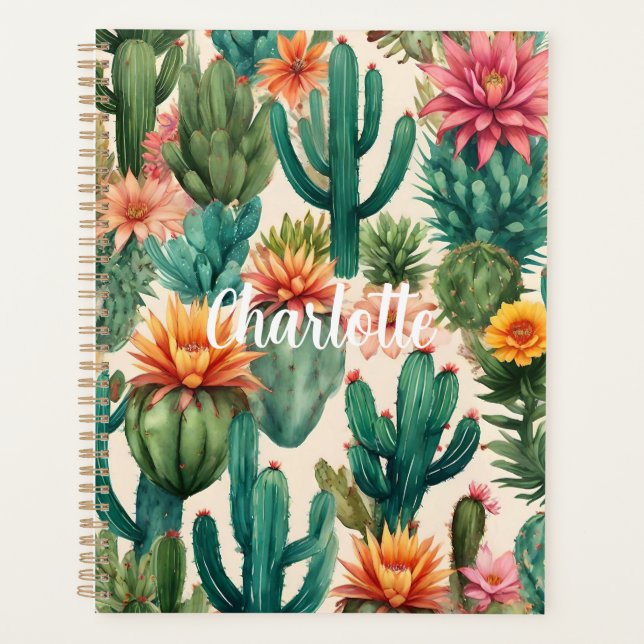 Impression d'art de cactus personnalisée (Devant)