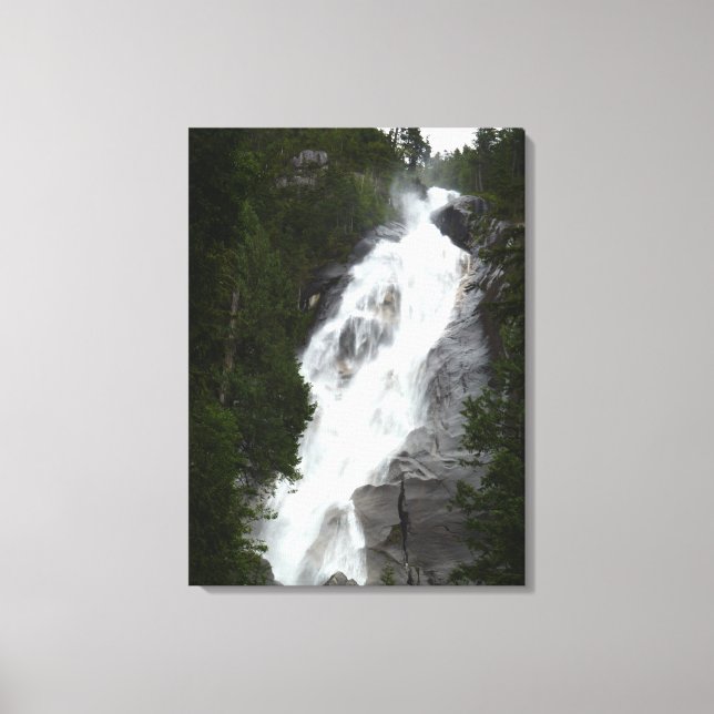 Impression d'art de cascade Chutes Shannon BC Toil (Recto)