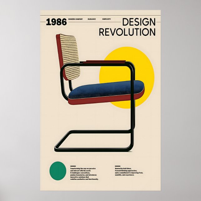 Impression d'art de chaise Cesca Bauhaus Meubles M (Devant)