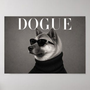 Impression d'art de chien de mode Akita