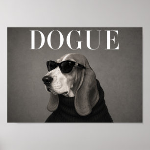 Impression d'art de chien de mode Basset Hound