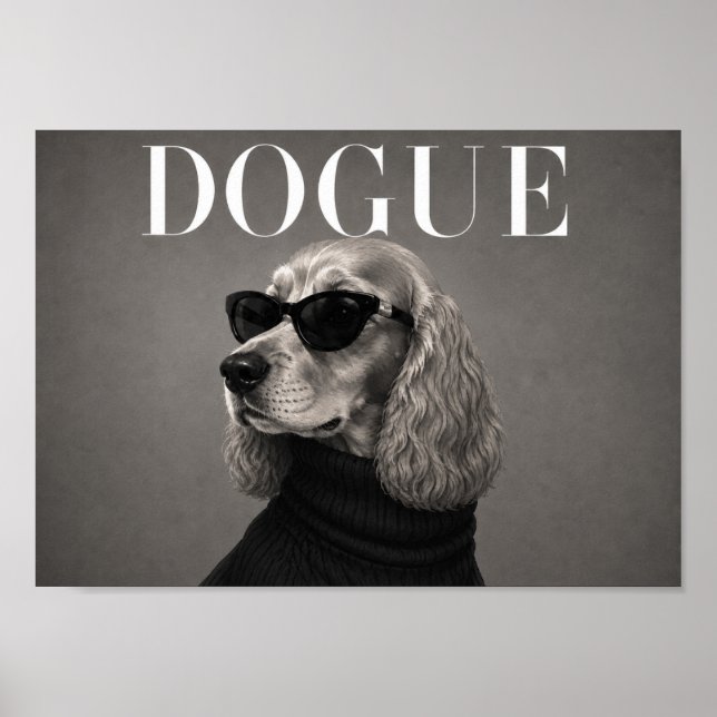 Impression d'art de chien de mode Cocker Spaniel C (Devant)
