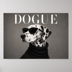 Impression d'art de chien de mode Dalmatien chic