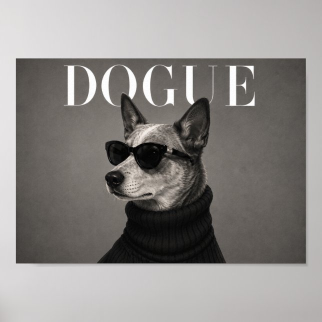 Impression d'art de chien de mode de Bouvier Austr (Devant)