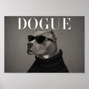 Impression d'art de chien XL American Bully Fashio