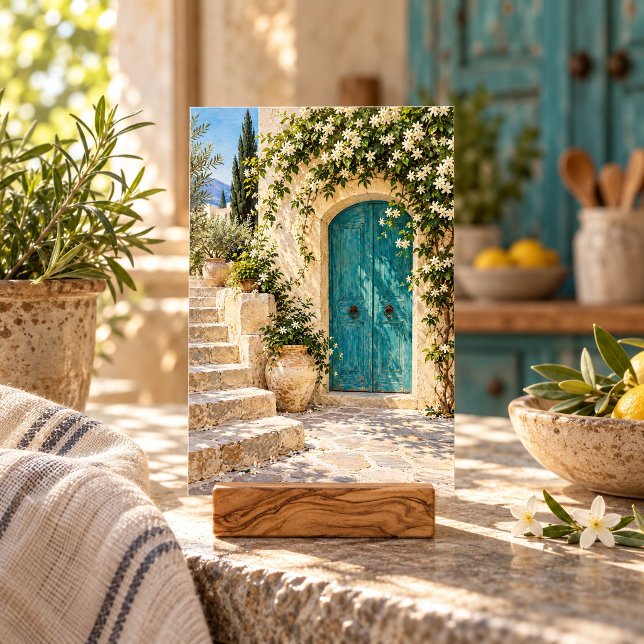 Impression d'art de cour tranquille (4 x 6 inch unframed semi-gloss print. Flat printed artwork. Styled scene; props not included.)