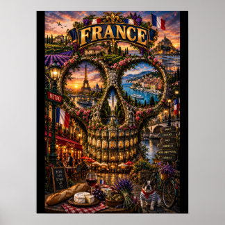 Impression d'art de crâne de France | État d'espri