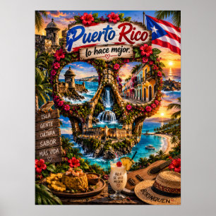 Impression d'art de crâne de Porto Rico État d'e