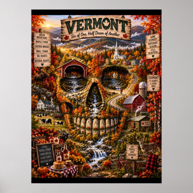 Impression d'art de crâne du Vermont | État d'espr (Devant)