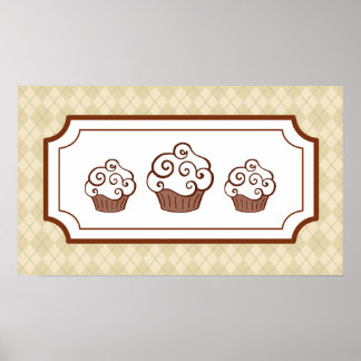 Impression d'art de Cupcakes