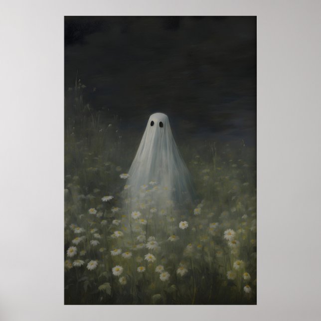 Impression d'art de fantôme dans le champ de margu (Devant)