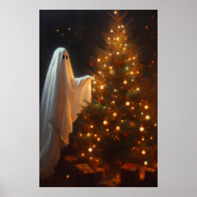 Impression d'art de fantôme de Noël Vacances Victo (Devant)