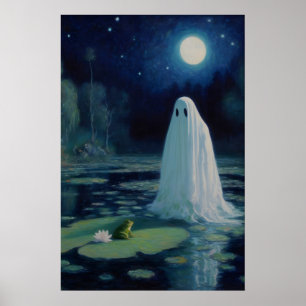Impression d'art de fantôme et de grenouille Marai