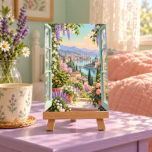 Impression d'art de fenêtre de week-end