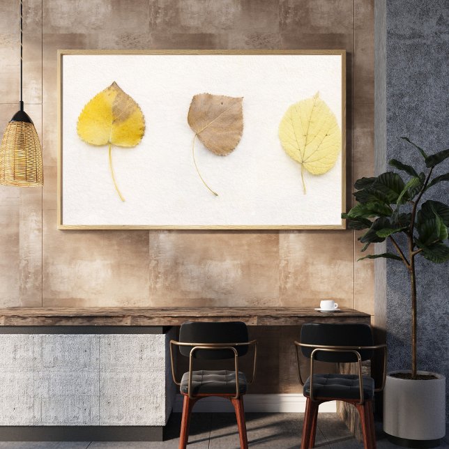 Impression d'art de feuilles d'automne minimaliste (Créateur téléchargé)