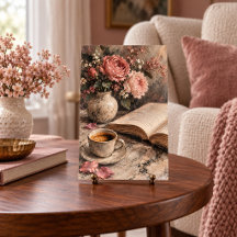Impression d'art de fleurs de table basse