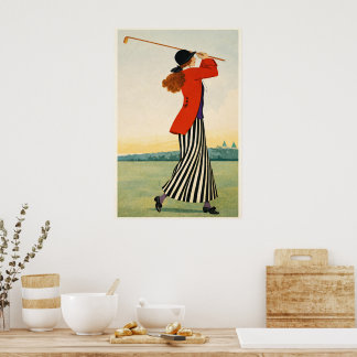 Impression d'art de golf vintage