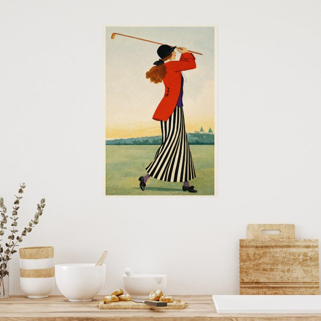 Impression d'art de golf vintage (Cuisine)