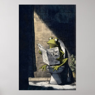 Impression d'art de grenouille ludique - Mur de sa