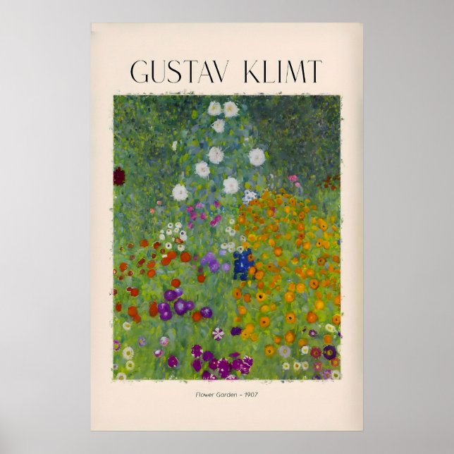 Impression d'art de Gustav Klimt - Affiche du jard (Devant)