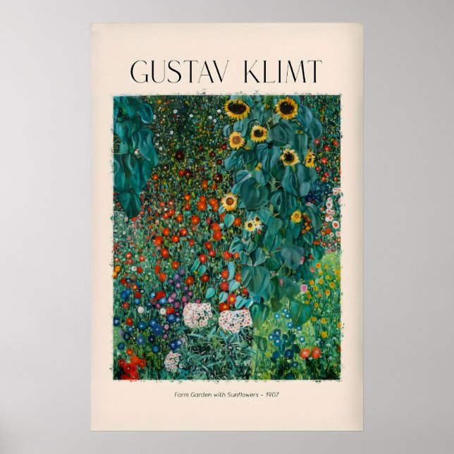 Impression d'art de Gustav Klimt - Jardin de ferme (Devant)