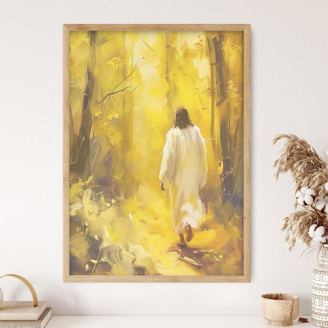 Impression d'art de Jésus-Christ marchant, grande  (Créateur téléchargé)