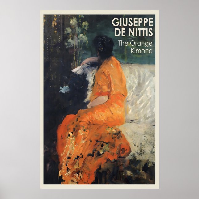 Impression d'art de kimono japonais Giuseppe De Ni (Devant)