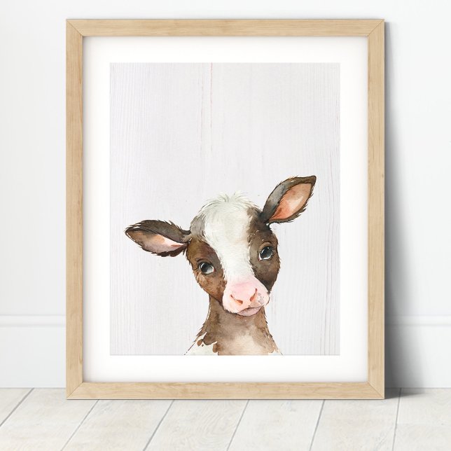 Impression d'art de la ferme Brown Cow pour la nur (Créateur téléchargé)