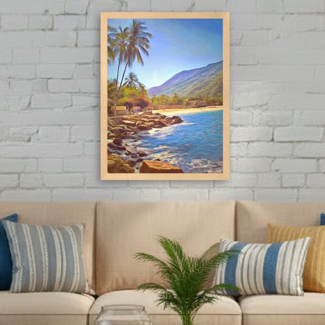 Impression d'art de la plage tropicale de Yelapa a (Créateur téléchargé)