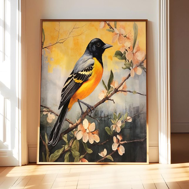 Impression d'art de la poster de Baltimore Oriole, (Créateur téléchargé)