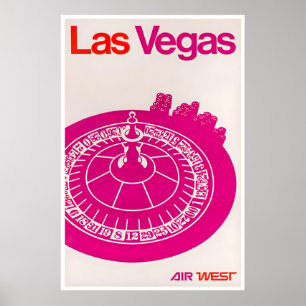 Impression d'art de Las Vegas Affiche de voyage au
