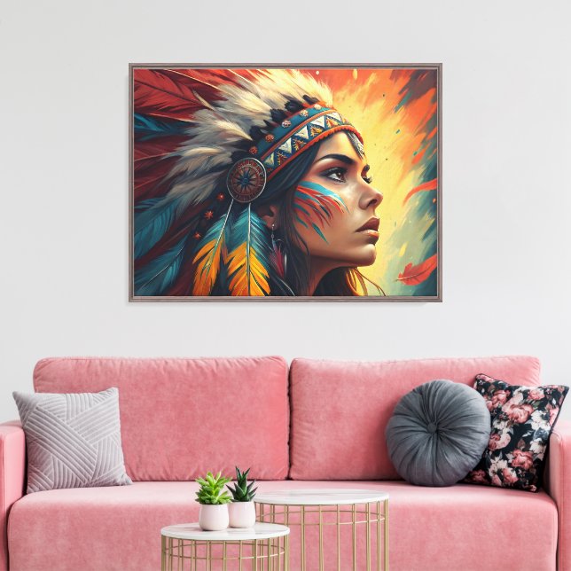Impression d'art de l'esprit tribal coloré (Insitu(Salon))