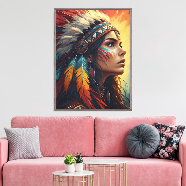 Impression d'art de l'esprit tribal coloré (Insitu(Salon))