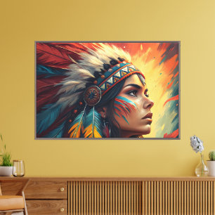 Impression d'art de l'esprit tribal coloré