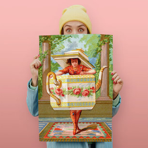 Impression d'art de l'heure du thé Dish Darlings