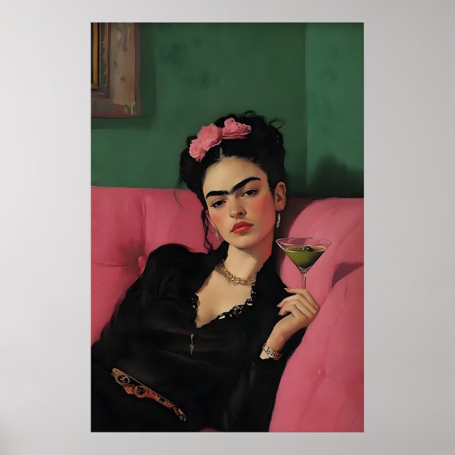 Impression d'art de Martini de Frida Kahlo, chario (Devant)