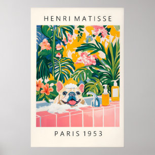 Impression d'art de Matisse de Bouledogue Français