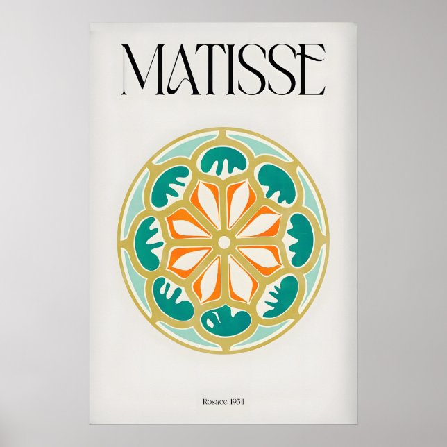 Impression d'art de Matisse Rosace954 Rosace Géomé (Devant)