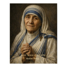Impression d'art de Mère Teresa