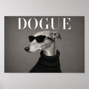 Impression d'art de mode Greyhound Chic