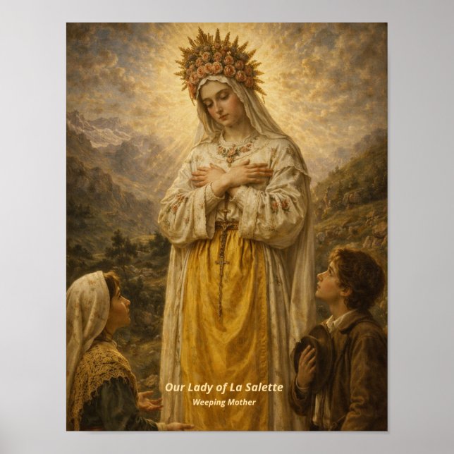 Impression d'art de Notre-Dame de La Salette (Devant)