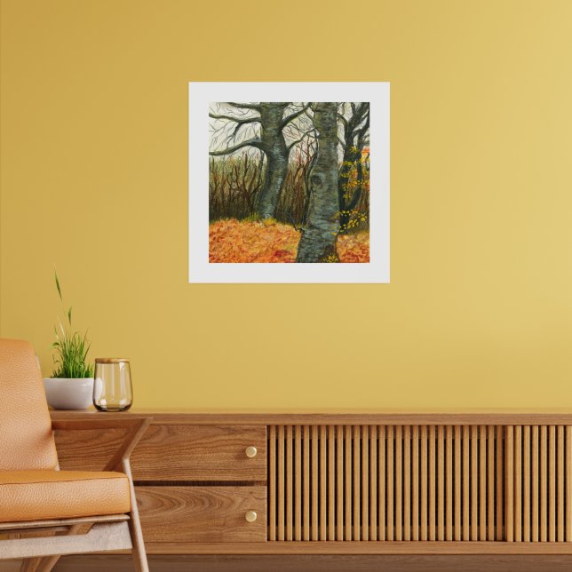 Impression d'art de paysage de forêt automnale (Salon 2)