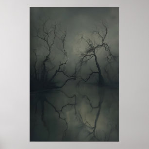 Impression d'art de paysage de lac lunatique Mur d